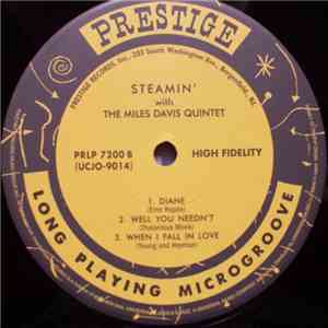 The Miles Davis Quintet - Steamin`with The Miles Davis Quintet album