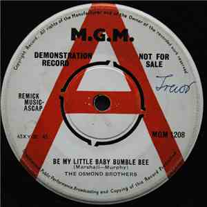 The Osmond Brothers - Be My Little Baby Bumble Bee album