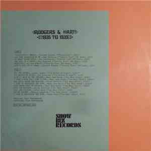 Various - Rodgers & Hart 1935 to 1939 album