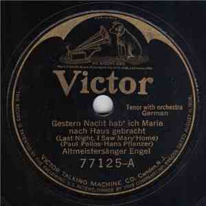 Altmeistersänger Engel - Gestern Nacht Hab'Ich Marie Nach Haus Gebracht / Wien, Du Stadt Meiner Träume album