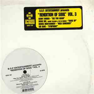 B.O.P. Entertainment - "Rendition Of Soul" Vol. 3 album