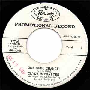 Clyde McPhatter - One More Chance / Before I Fall In Love Again album