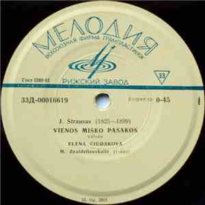 Elena Čiudakova, J. Štrausas, Š. Lekokas - Vienos Miško Pasakos album
