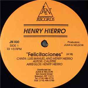 Henry Hierro - Felicitaciones album