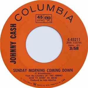 Johnny Cash - Sunday Morning Coming Down / I'm Gonna Try To Be That Way album
