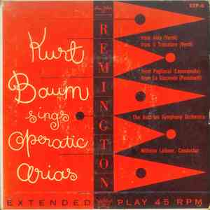Kurt Baum - Kurt Baum Sings Operatic Arias album