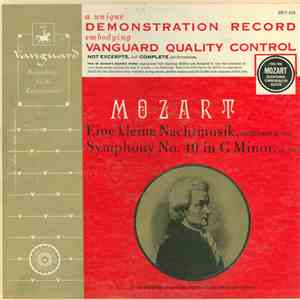 Mozart - Felix Prohaska Conducting The Vienna State Opera Orchestra - Eine Kleine Nachtmusik, (Serenade, K. 525) / Symphony No. 40 In G Minor, (K. 550) album