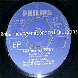 M.S. Fernando - Baila Hits of M. S. Volume 1 album