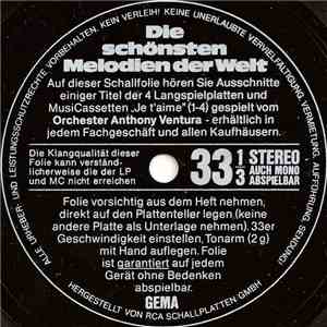 Orchester Anthony Ventura - Die Schönsten Melodien Der Welt album