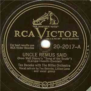 Tex Beneke With The Miller Orchestra - Uncle Remus Said / Anybody's Love Song album
