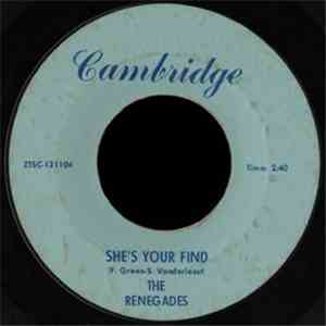 The Renegades  - Raving Blue / She's Your Find album