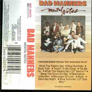 Bad Manners - Mental Notes album