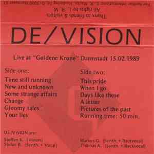 De/Vision - Live At "Goldene Krone" Darmstadt 15.02.1989 album