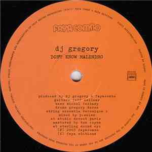 DJ Gregory - Don't Know Malendro / Vasefa album