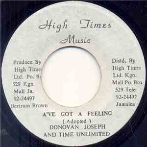 Donovan Joseph And Time Unlimited  - A've Got A Feeling album