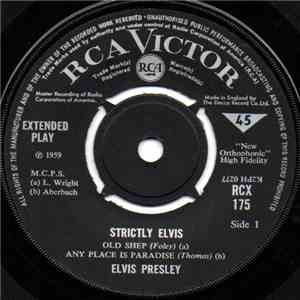 Elvis Presley - Strictly Elvis album