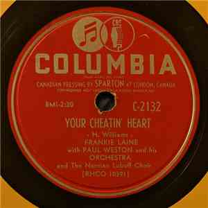 Frankie Laine With Paul Weston And His Orchestra And The Norman Luboff Choir - Your Cheatin' Heart / I Believe album