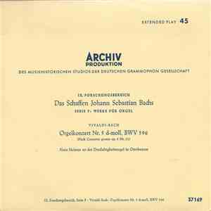Hans Heintze, Vivaldi - Bach - Orgelkonzert Nr. 5 d-moll, BWV 596 album