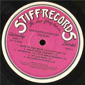 Ian Dury - New Boots And Panties!! album