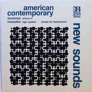 Jacob Druckman / Nicolas Roussakis - Animus II / Night Speech, Harpsichord Sonata album