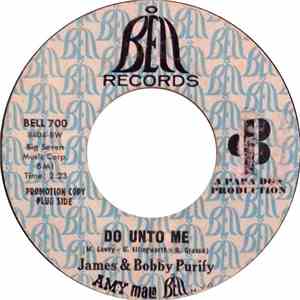 James & Bobby Purify - Do Unto Me / Everybody Needs Somebody album
