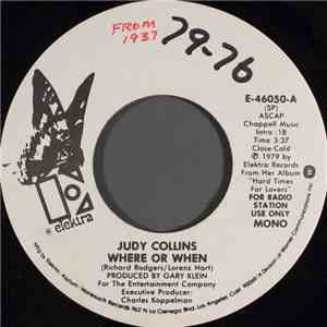 Judy Collins - Where Or When album