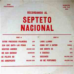 Septeto Nacional - Recordando Al Septeto Nacional album