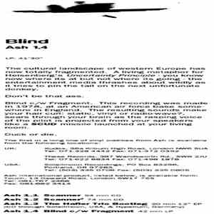 Unknown Artist - Blind c/w Fragment album